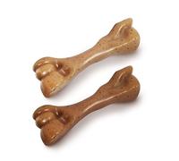 Nylabone Gourmet Style Strong Chew Toy Bundle, Toys for Dogs, Bacon & Chicken Flavor, Small - Up to 25 lbs, 2 Pack