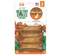 Nylabone Healthy Edibles Natural Dog Chews Long Lasting Bacon Flavor Treats for Dogs, X-Small/Petite (8 Count)