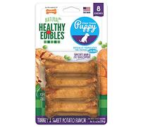Nylabone Healthy Edibles Puppy Chew Treats, Turkey & Sweet Potato, X-Small, 8 Count