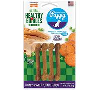 Nylabone Healthy Edibles Puppy Sweet Potato and Turkey 4 Bones Petite - 6 Pack