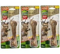 Nylabone Healthy Edibles Wild Venison Flavor Bone Large Dog Treat - 3 Pack