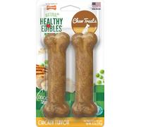 Nylabone Healthy Edibles Wolf Chicken Flavored Twin pack Dog Treat Bone