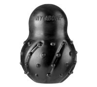 Nylabone Max Strength Rubber Cone Dental Dog Chew Toy, Beef Flavour, Stuff with Treats, Medium, for dogs up to 16kg,Black