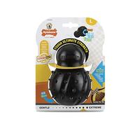 Nylabone Max Strength Rubber Cone Dog Chew Toy, Beef Flavour, Stuff with Treats, Large, for dogs 0-23kg, Black, Pack of 1