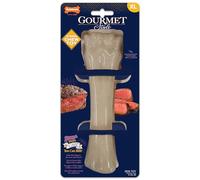 Nylabone Maximum Strength Tough Gourmet Bone Dog Chew Toy, Infused with Filet Mignon Flavour Throughout, Extra Large, for Dogs 0-23+ kg