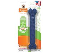 Nylabone Moderate Flexible Dental Dog Chew Toy, Nodules Help Clean Teeth, Chicken Flavour, Large, for Dogs Up to 23 kg