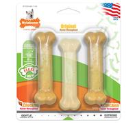 Nylabone Original Bone Flexi Chew toy for Dogs Dog Toys for Moderate Chewers Chicken Flavor Small - Up to 25 Ibs 3 Pack