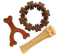 Nylabone Power Chew Customer Favorites Dog Toy Bundle, Indestructible Dog Chew Toys for Aggressive Chewers, 3 Shapes and Flavors, Flavor Medley, Large/Giant (3 Count)