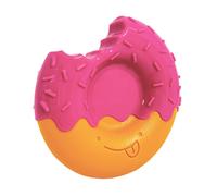 Nylabone Power Chew Donut Dog Chew Toy Cute Dog Toys for Aggressive Chewers Cheese Flavor Bacon Glazed Flavor Large/Giant (1 Count)
