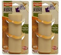 Nylabone Dog Toy Power Chew Fillable Marrow Bone Beef Flavor Large 3 Pack