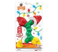 Nylabone Power Chew Holiday Double Bone Long Lasting Chew Toy for Dogs, Prime Rib Flavor, Medium - Up to 30 lbs. (1 Count)