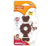 Nylabone 3 Pack of Power Chew Textured Ring Bones, Petite, Flavor Medley, for Dogs Up to 15 Pounds, Made in the USA