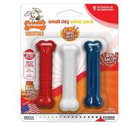 Nylabone Power Chew Small Dog Chew Toys Value Pack Peanut Butter, Bacon, & Chicken X-Small/Petite - for dogs up to 7kg. (3 Count)