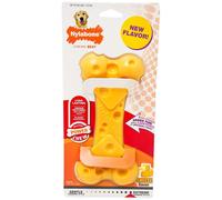 NYLABONE POWER CHEW TEXTURED TOUGH CHEESE FLAVOURED DOG CHEW TOY BONE 2 SIZES