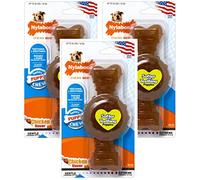 Nylabone Puppy Chew Chicken Flavored Medium Ring Bone Dogs up to 35lbs - 3 Pack