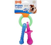 NYLABONE PUPPY TEETHING TOUGH DOG CHEW TOYS BONES PACIFIERS CHEWS DENTAL HEALTH