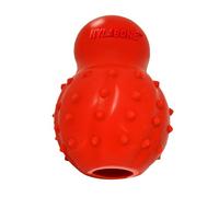 Nylabone Rubber Cone Dog Chew Toy, Bacon Flavour, Stuff with Treats, Peanut Butter & Food, Medium, for dogs up to 16kg