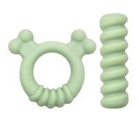 Nylabone Sensory Material Soothing Puppy Chew Toy Bundle Toys for Teething Puppies Peanut Butter and Chicken Flavor Small - Up to 25 lbs 2 Pack