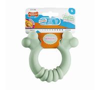 Nylabone Sensory Material Puppy Teething Ring Chew Toy, Chicken Flavour, Small/Regular - for Puppies up to 11kg