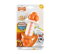 Nylabone Sneaky Snacker Textured Dog Treat Dispensing Enrichment Toy, Bacon Flavour, Medium/Wolf - for Dogs up to 16kg