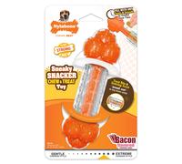 Nylabone Strong Chew Sneaky Snacker Treat Toy for Dogs Interactive Dog Enrichment Chew Toys Bacon Flavor Medium/Wolf - Up to 35 lbs. (1 Count)