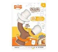 Nylabone Strong Chew Toasted Marshmallow & Peanut Butter Stick (Large) | Durable Nylon, Long Lasting, Strong Chew, Cleans Teeth, Marshmallow & Peanut Butter Flavour, for Large Dogs up to 23 kg