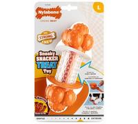 Nylabone Strong Chewers Tough Nylon Dog Sneaky Snacker Treat Dispenser Chew Toy, Durable, Boredom Breaker, Cleans Teeth, Stuffable, Bacon Flavour, Large, For Dogs 0-23kg