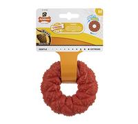 Nylabone Strong Natural Rubber Dog Chew Toy, Bouncy, Beef Flavour, Medium,for dogs 0-16kg