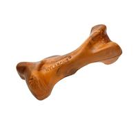 Nylabone Strong Tough Durable Rubber Dog Chew Toy Bone, Beef and Gravy Flavour, Small, for dogs up to 11 kg