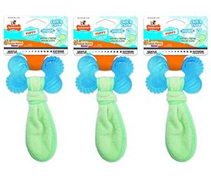 Nylabone Teething Puppy Chill'n Chew Peanut Butter Toy Dogs & Puppies - 3 Pack