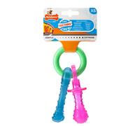 NYLABONE PUPPY TEETHING TOUGH DOG CHEW TOYS BONES PACIFIERS CHEWS DENTAL HEALTH