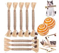 NylaTails Silvervine Dental Stick, Nylatails Cat Chew Stick, Natural Silvervine Stick Cat Chew Toy, Silvervine Sticks for Kittens Teeth Cleaning, Increase Appetite, Aggressive Chewers Toy (8pcs)