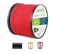 Nylon 750Lb Paracord 4mm Cord - 50m Parachute Cord with 7 Wires,Multifunction Reflective Outdoor Survival para cord(Red)