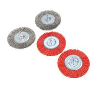 Nylon Abrasive Wire Brush Set for Electric Drill Efficiently Removes Moss and Small Plants from Outdoor Areas