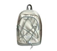Nylon Backpack with Bungee Cord Drawstring for School and Travel College Students Unisex Large Capacity Book Bag Daypack