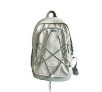 Nylon Backpack with Bungee Cord Drawstring for School and Travel College Students Unisex Large Capacity Book Bag Daypack