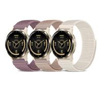 Nylon Band Compatible with Garmin Venu 4 41mm/3S/2S/Vivoactive 4S/Move 3S, Adjustable Farbic Sport Replacement Strap Hook&Loop Wristband for forerunner 265S/255S/Fossil Women's Gen 6/5E 42mm