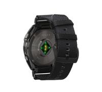 kwmobile Band for Garmin 26mm Fenix 8 51mm / Instinct 50mm / Fenix 7X / Fenix 6X Smartwatch Strap - Nylon Ajustable Sports Straps - Replacement Watch Bands - Quick Release - Black