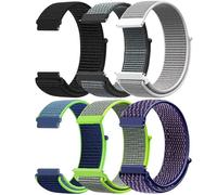 Nylon Bands Compatible with Amazfit Active Max/Balance 2/Bip 6/Bip 5/GTR 4/3/2/GTR 47mm Smartwatch, Quick Release Adjustable Sport Strap for Yoever LW83 IDW28/QONBINK TG38/Quican IDW13/Jugeman Y66