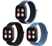 Nylon Bands Compatible with Gizmo Watch 3 2 1/Gabb Watch 3 2 1/SyncUP Watch,Cosmo JrTrack 3/2 SE/2/JrTrack Band for kids,20mm Kid's Size Soft Breathable Hook & Loop Watch Band for Boys & Girls