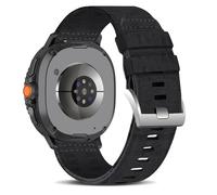 Nylon Bands Compatible with Samsung Galaxy Watch 8 Band 40mm 44mm/8 Classic 46mm, Canvas Fabric One Click No Gap Sport Strap for Samsung Galaxy Watch 8 Classic Band 46mm/Galaxy 8 44mm 40mm, black, One