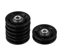 Nylon Bearing Pulley Set for Strength Equipment Silent Operation Multiple Sizes 60mm to 95mm Black Rust Resistant Light Gym Cable Pulley for Home Fitness Commercial(70mm)