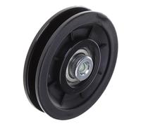 Nylon Bearing Pulley Wheel Round Black Wheel Cable Gym Fitness Equipment Part Exercise Machine Part And Pulley Accessory Exercise Equipment Component