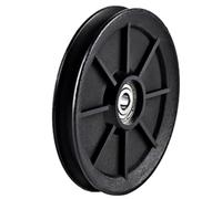 Nylon Bearing Pulley Wheel Round Black Wheel Cable Gym Fitness Equipment Part Exercise Machine Part And Pulley Accessory Exercise Equipment Component