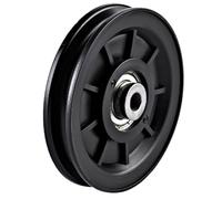 Nylon Bearing Pulley Wheel Round Black Wheel Cable Gym Fitness Equipment Part Exercise Machine Part And Pulley Accessory Exercise Equipment Component