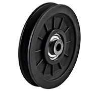 Nylon Bearing Pulley Wheel Round Black Wheel Cable Gym Fitness Equipment Part Exercise Machine Part And Pulley Accessory Exercise Equipment Component