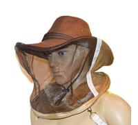 Nylon Bee Keeping Hat with Protective Netting | nylon and polyester net, non-impregnated material, natural , for durable cloth