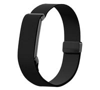 Nylon Bicep Bands Compatible for FitbitAir Straps Replacement Soft Weave Stretchy Breathable Sport Arm/Ankle Wristbands Magnetic Buckle Clasp for Men Women Running Swimming (Black)