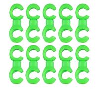 Nylon Bike Cable Clip S Or C Type Wire Holder For Road And Mountain Bicycles Clean Routing Solution Black Blue Yellow Red Green Options Lightweight Five Gram Design Uv Resistant Outdoor Gear(Green)