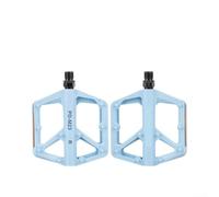 Nylon Bike Pedals 9/16 Dual DU Bearing Reflective | Dual DU bearings, self-lubricating, stable ride, embedded reflectors, night safety, 9/16 spindle